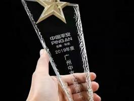 水(shuǐ)晶獎牌