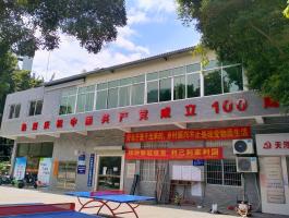 天河南街(jiē)道慶祝共産黨成立100周年烤漆字